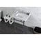 Kingston Brass 30 Carrara Marble Console Sink with Brass Legs, Marble WhitePolished Chrome LMS30MBSQ1 - alternate 6